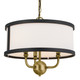 Heddle Three Light Chandelier/Semi Flush (52465NBR)