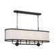 Kichler - 52467BKT - Eight Light Linear Chandelier - Heddle - Textured Black