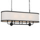 Heddle Eight Light Linear Chandelier (52467BKT)