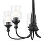 Melis Five Light Chandelier (52468BK)