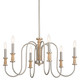 Karthe Six Light Chandelier (52470NI)