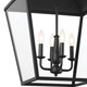 Dame Four Light Foyer Pendant (52475BKT)