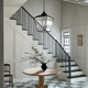 Dame Four Light Foyer Pendant (52475BKT)