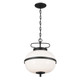 Kichler - 52478BKT - Two Light Pendant - Opal - Textured Black
