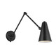Sylvia One Light Wall Sconce (52486BKB)