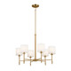 Kichler - 52500BNB - Six Light Chandelier - Ali - Brushed Natural Brass