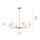 Pallas Six Light Chandelier (52516BNB)