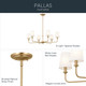 Pallas Six Light Chandelier (52516BNB)