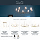 Pallas Four Light Chandelier (52520BNB)