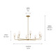 Pallas Eight Light Chandelier (52521BNB)