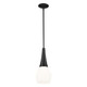 Kichler - 52529BK - One Light Pendant - Deela - Black