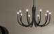 Odensa Ten Light Chandelier (52551BK)
