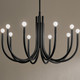 Odensa Ten Light Chandelier (52551BK)
