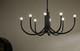 Odensa Eight Light Chandelier (52553BK)
