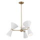 Phix Six Light Chandelier (52565CPZWH)