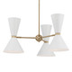 Phix Six Light Chandelier (52565CPZWH)