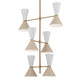 Phix 12 Light Foyer Chandelier (52568CPZGRG)