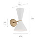 Phix Two Light Wall Sconce (52570CPZWH)