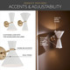 Phix Two Light Wall Sconce (52570CPZWH)
