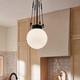 Albers One Light Pendant (52582BK)