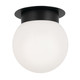 Kichler - 52586BK - One Light Flush Mount - Albers - Black