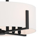 Malen Eight Light Pendant/Semi Flush (52592BK)