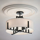 Malen Eight Light Pendant/Semi Flush (52592BK)