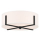 Kichler - 52594BK - Four Light Flush Mount - Malen - Black