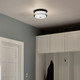 Brit Two Light Flush Mount (52595BKCPZ)