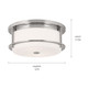 Brit Two Light Flush Mount (52595PN)