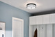 Brit Four Light Flush Mount (52597BKCPZ)