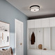Brit Four Light Flush Mount (52597BKCPZ)