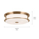 Brit Four Light Flush Mount (52597CPZ)