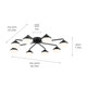 Remy LED Semi Flush Mount (52608BK)