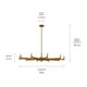 Erzo Ten Light Chandelier (52613NBR)