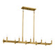 Erzo Ten Light Linear Chandelier (52614NBR)