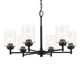 Winslow Six Light Chandelier (52616BK)
