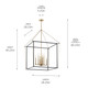 Eisley Eight Light Foyer Pendant (52628CPZ)