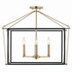 Eisley Four Light Semi Flush Mount (52632CPZ)