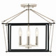 Eisley Four Light Semi Flush Mount (52633PN)