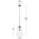 Marsailli One Light Pendant (52661PNCLR)