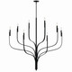 Livadia Eight Light Chandelier (52675BK)