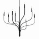 Livadia Eight Light Chandelier (52675BK)