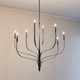 Livadia Eight Light Chandelier (52675BK)