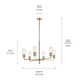 Velestino Six Light Chandelier (52679CPZ)