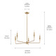 Alvaro Five Light Chandelier (52689CPZ)