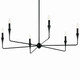 Alvaro Six Light Chandelier (52690BK)