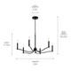 Malene Six Light Chandelier (52695BK)