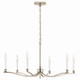 Malene Six Light Chandelier (52695PN)