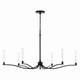 Malene Six Light Chandelier (52696BK)